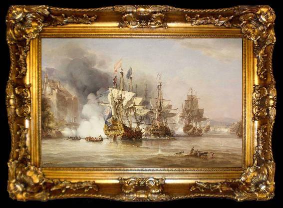 framed  Charles Edward Chambers The Capture of Puerto Bello, ta009-2